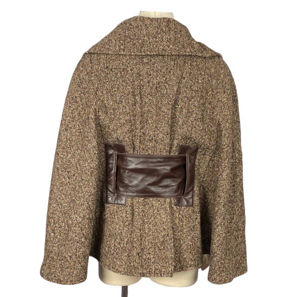 Mackage wool leather poncho cape - Picture 7 of 11